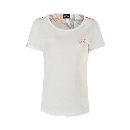  Emporio Armani/安普里奥阿玛尼 女士灰色棉质短袖T恤 3ZTT73 JE2Z 1100 PLFSX