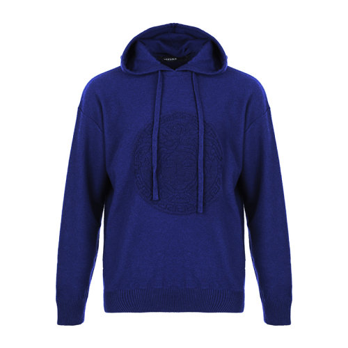 VERSACE/范思哲21新品美杜莎图案连帽套头男士针织衫/毛衣A87203A235893