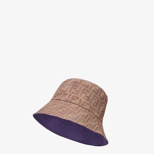  FENDI芬迪 22年秋冬 男士 帽子 棕色布料帽子 FXQ200A2NPF17GK