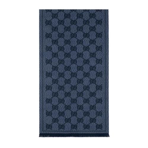  GUCCI古驰 22年秋冬 男士 GG羊毛提花围巾 625898 4G059 4068