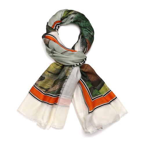 BURBERRY/博柏利 猴印花轻盈羊绒围巾80269921