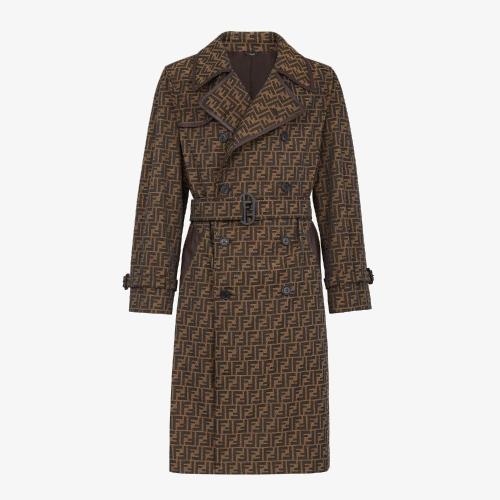  FENDI芬迪 22年秋冬 男士 风衣 Trench Coat FF0671AL5WF1440