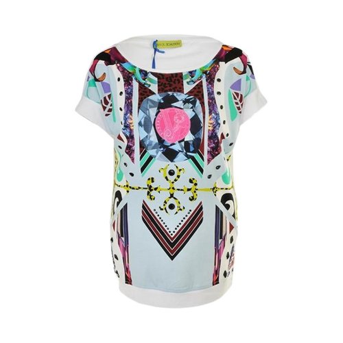  VERSACE JEANS COUTURE 女士印花棉质短袖T恤 B2HPA7B3 6161 003 PLFSX