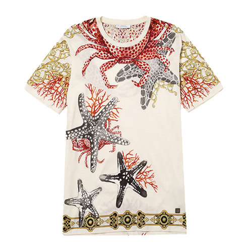 VERSACE/范思哲 男装 服饰 海星印花圆领半袖 男士短袖T恤