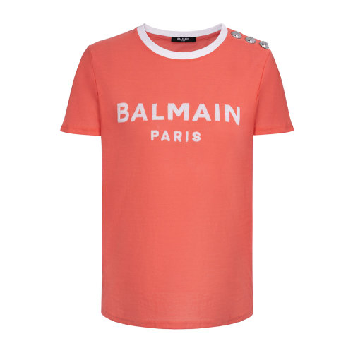 Balmain/巴尔曼 女士徽标装饰短袖T恤 春夏