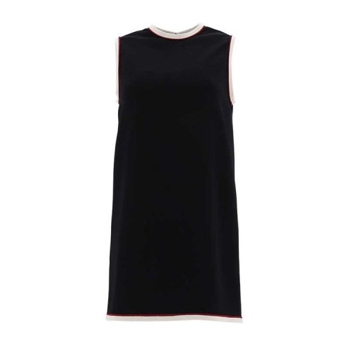 GUCCI/古驰  春夏 圆领无袖白边 深蓝色/黑色 女士连衣裙 524232 ZKR01 4725