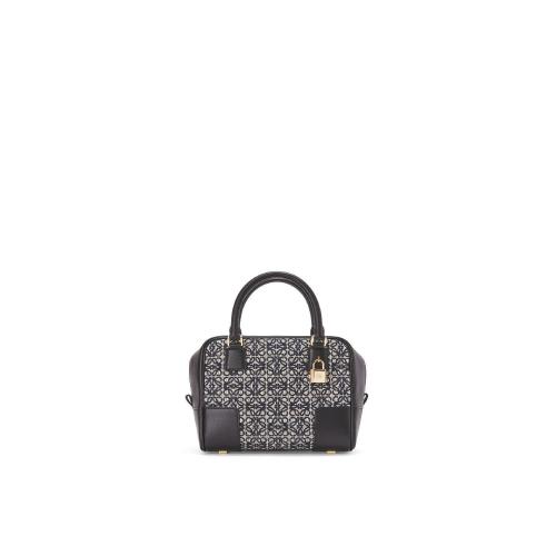  LOEWE罗意威 22年秋冬 女士 手提包 Amazona 19 square bag in jacquard and calfskin A039N10 预定商品1-3周发货