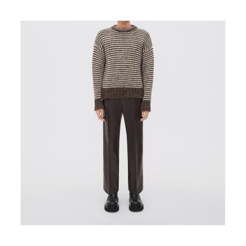  BV葆蝶家 22年秋冬 男士 针织衫 pull en laine epaisse a motif zigzag 721234V2CW01373