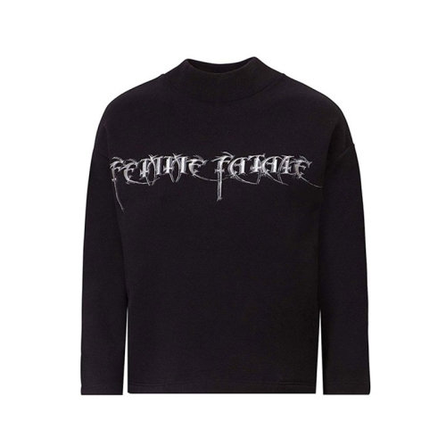 Balenciaga/巴黎世家 女士黑色棉质卫衣 480030-TWK07-1000