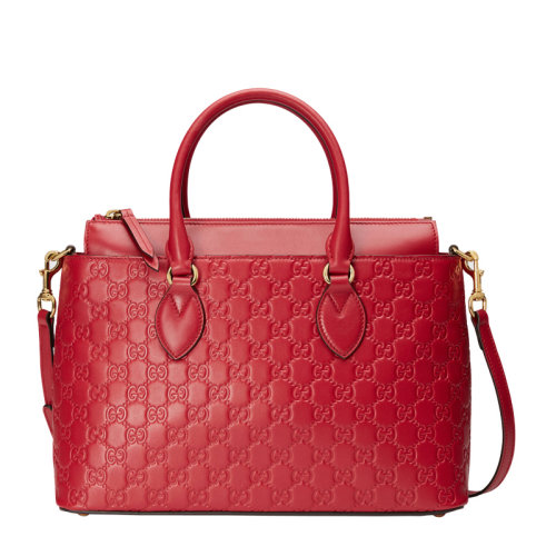 GUCCI/古驰 女士红色牛皮单肩包斜挎挎包手提包 409534-0DM1G-6433