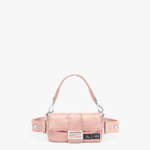  FENDI芬迪 22年秋冬 男士 手提包 粉红色尼龙手机包 7AS138ALW6F0N1Q