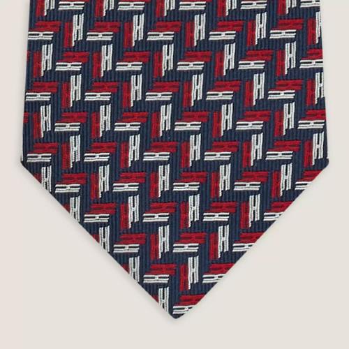  HERMES爱马仕 22年秋冬 男士 领带 Cravate Double H H658838T 02