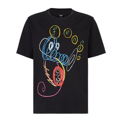 FENDI/芬迪 T恤 针织T恤男士短袖T恤FY0936AH15