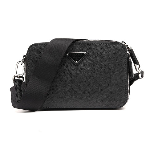 PRADA/普拉达三角微标牛皮革男士单肩包小方包2VH0709Z2