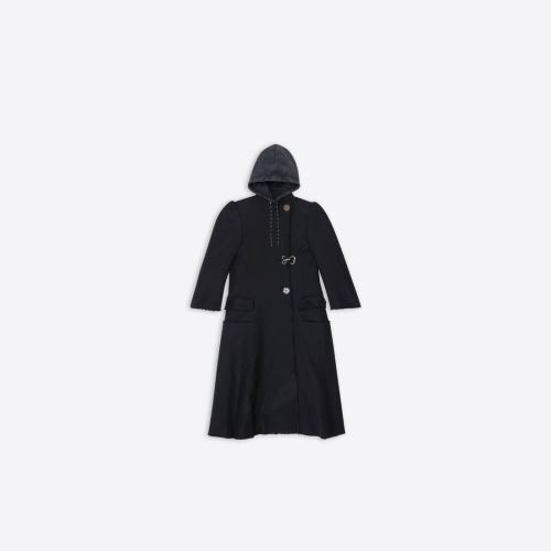  BALENCIAGA巴黎世家 22年春夏 女士 大衣 Womens Diy Coat in Black 698886TMQ121000