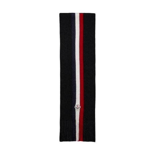  MONCLER蒙可蒙克莱 22年秋冬 男士 围巾 Tricolour Wool Scarf H20913C00024A9575999