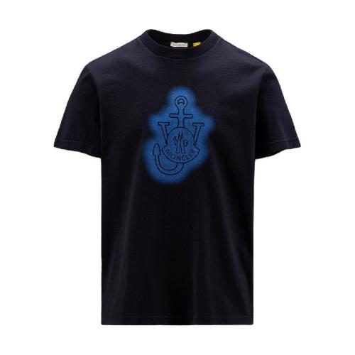  MONCLER蒙可蒙克莱 22年秋冬 女士 短袖T恤 男女款圆领短袖T恤 H209E8C00005829JS778