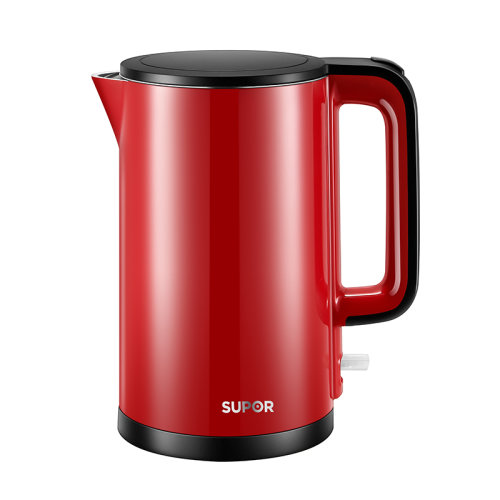 supor/苏泊尔SW-15S01FX双层保温防烫全钢无缝电水壶1.5L