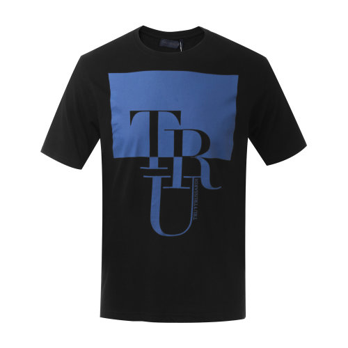 主推 Trussardi/楚莎迪 纯棉圆领男士短袖t恤 短t 休闲上装 上衣