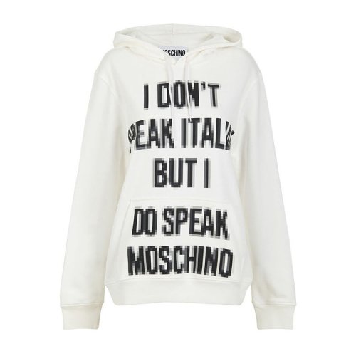 MOSCHINO/莫斯奇诺 女装 连帽 女士白色棉质卫衣 A177991271002 HKY210468