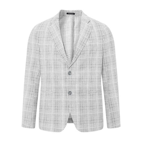 Emporio Armani/安普里奥阿玛尼 灰白格 男士西服 A1G280-A39-101 年