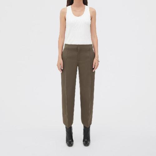  BV葆蝶家 22年秋冬 女士 休闲裤 pantalon en laine compacte avec coupe incurvee 708515VKIV