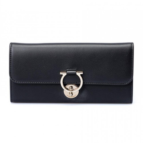 Salvatore Ferragamo/菲拉格慕 女士 女包 黑色皮革卡包钱包 22D182 684181