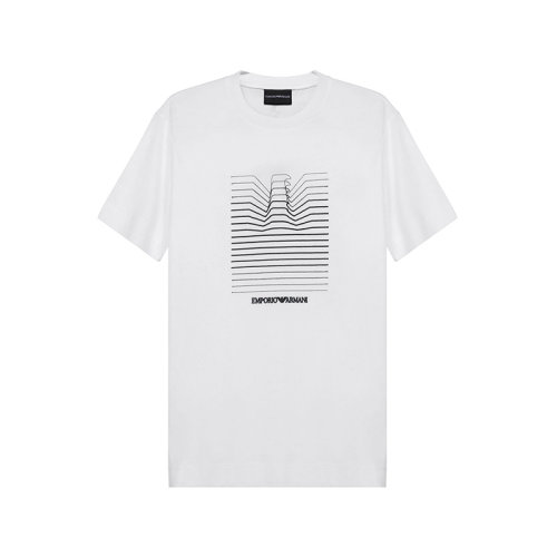 Emporio Armani/安普里奥阿玛尼 男士短袖T恤 男士棉质圆领短袖T恤 3K1TL8 1JULZ 0101