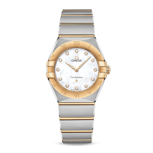 OMEGA/欧米茄 星座系列 精钢 18K金 钻石刻度 石英机芯 女士腕表 131.20.28.60.55.002