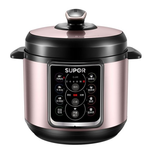supor/苏泊尔电压力锅智能预约一锅双胆高压锅家用5L大容量一键开盖收汁三种口感调节SY-50YC15