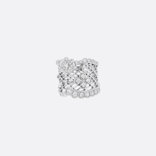  DIOR迪奥 22年秋冬 女士 戒指 戒指-白色-18k-金和钻石装饰 J*w*DEN94003_0000