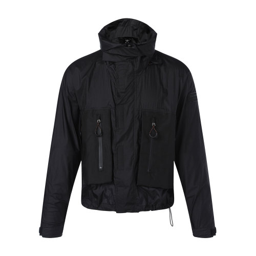 BURBERRY/博柏利 男士夹克 隐藏式连帽黑色男士夹克外套上装男装40621651