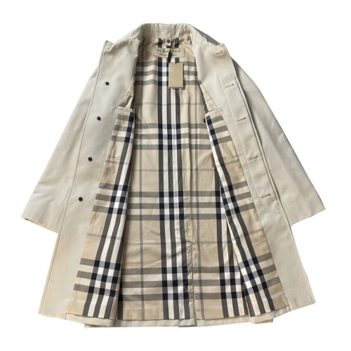 BURBERRY/博柏利 女士 驼色 棉质 格纹时尚百搭 女士风衣 80087811