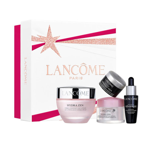 Lancome/兰蔻2021圣诞限量水份缘套装4件套 日霜50ml+凝霜15ml+眼霜5ml+精华10ml