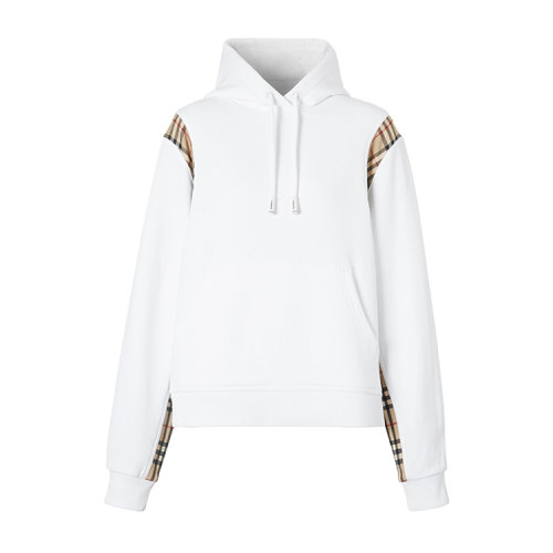BURBERRY/博柏利 Vintage格纹裁片宽松连帽女卫衣 8032129 1