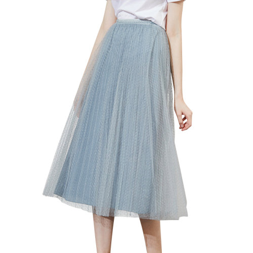 GeleiStory/GeleiStory 夏季新款气质网纱半身裙女神范唯美仙女a字裙 女士半身裙