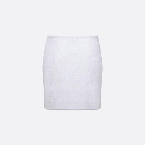  DIOR迪奥 22年秋冬 女士 半身裙 Mini jupe Macrocannage 254J17AM523_X0100