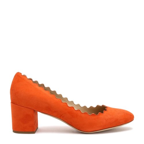 CHLOE 纯色 花边元素 时尚 女士中跟鞋 CHC16A230 636