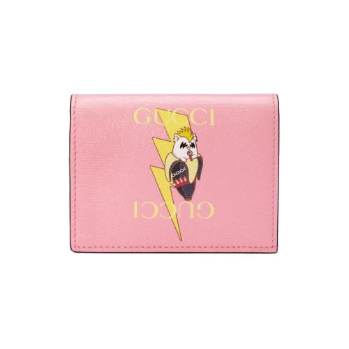  GUCCI古驰 22年秋冬 女士 闪电Bananya印花卡片夹 701009 U5XAG 5964