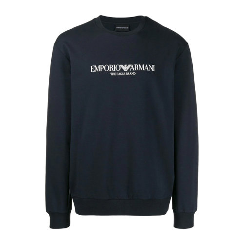 EmporioArmani/安普里奥阿玛尼  男装 服装 男士卫衣棉混纺LOGO图案时尚圆领 男士卫衣