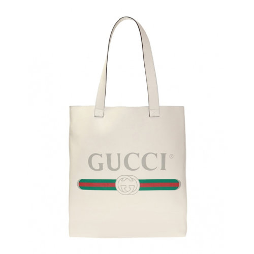 GUCCI/古驰 女士皮革大LOGO印花单肩包手提包购物袋女包 572768-0Y2AT 多色可选