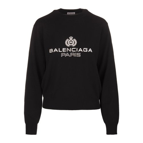  Balenciaga/巴黎世家 女士黑色棉质卫衣 595106 T1551 1073 PLFSX