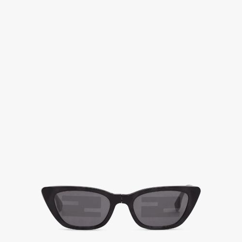  FENDI芬迪 22年秋冬 女士 太阳眼镜 可折叠黑色时装秀太阳镜 FOL052V1WF1KCA