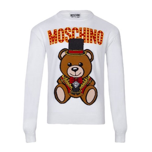 MOSCHINO/莫斯奇诺 男装 服饰 棉质泰迪熊印花字母LOGO长袖男卫衣