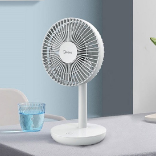 Midea/美的电风扇桌面小台扇小型无线床头台式USB充电迷你风扇七叶节能低噪电扇FTD15XA