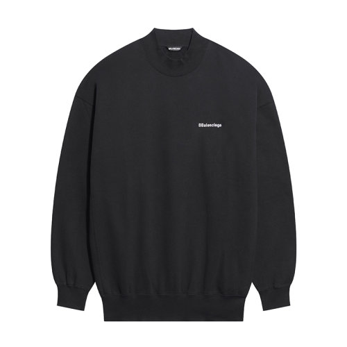 Balenciaga/巴黎世家      BB CORP系列 男士黑色棉质卫衣运动衫652981TJV851070