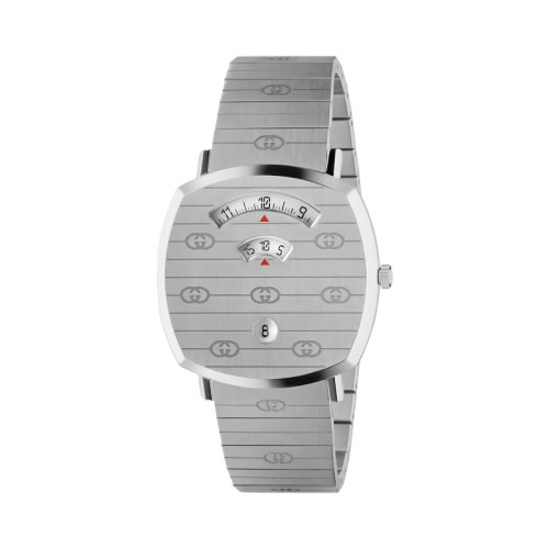 GUCCI/古驰 GG刻印精钢表壳表链Grip手表 38毫米 596512I16008504