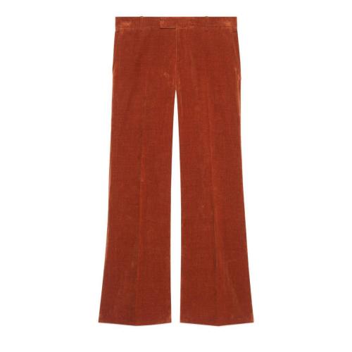  GUCCI古驰 22年秋冬 男士 天鹅绒喇叭裤 659654 Z328H 6038