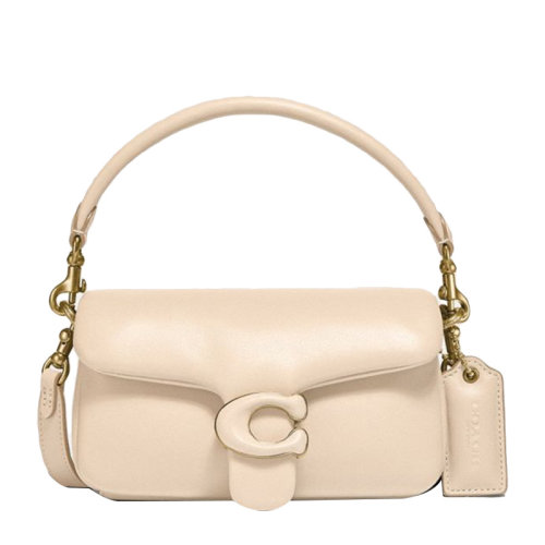 【热卖 专柜同款】COACH/蔻驰Pillow Tabby枕头包系列18女士纯色皮革经典C字母徽标装饰单肩包斜挎包手提包女包 C3880 多色可选