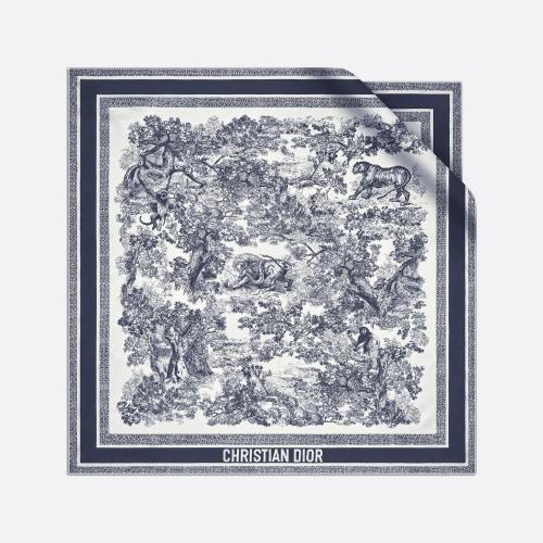  DIOR迪奥 22年春夏 女士 围巾 Dior 印花方巾 15JOU090I602_C545